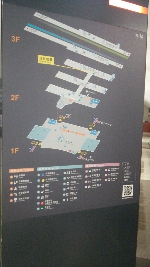 駅構内のフロアガイド